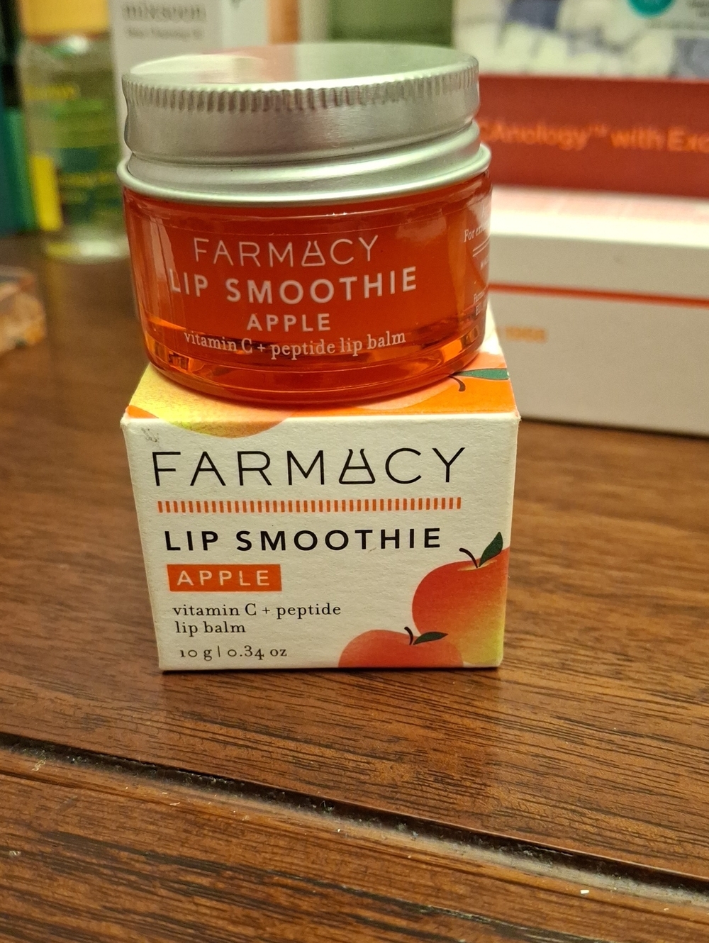 Farmacy Lip Smoothie Pour Les Lèvres Pomme Vit C + Peptide New 10g